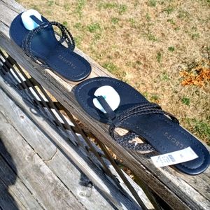 Brand NewTalbots Black Sandals Size 8M